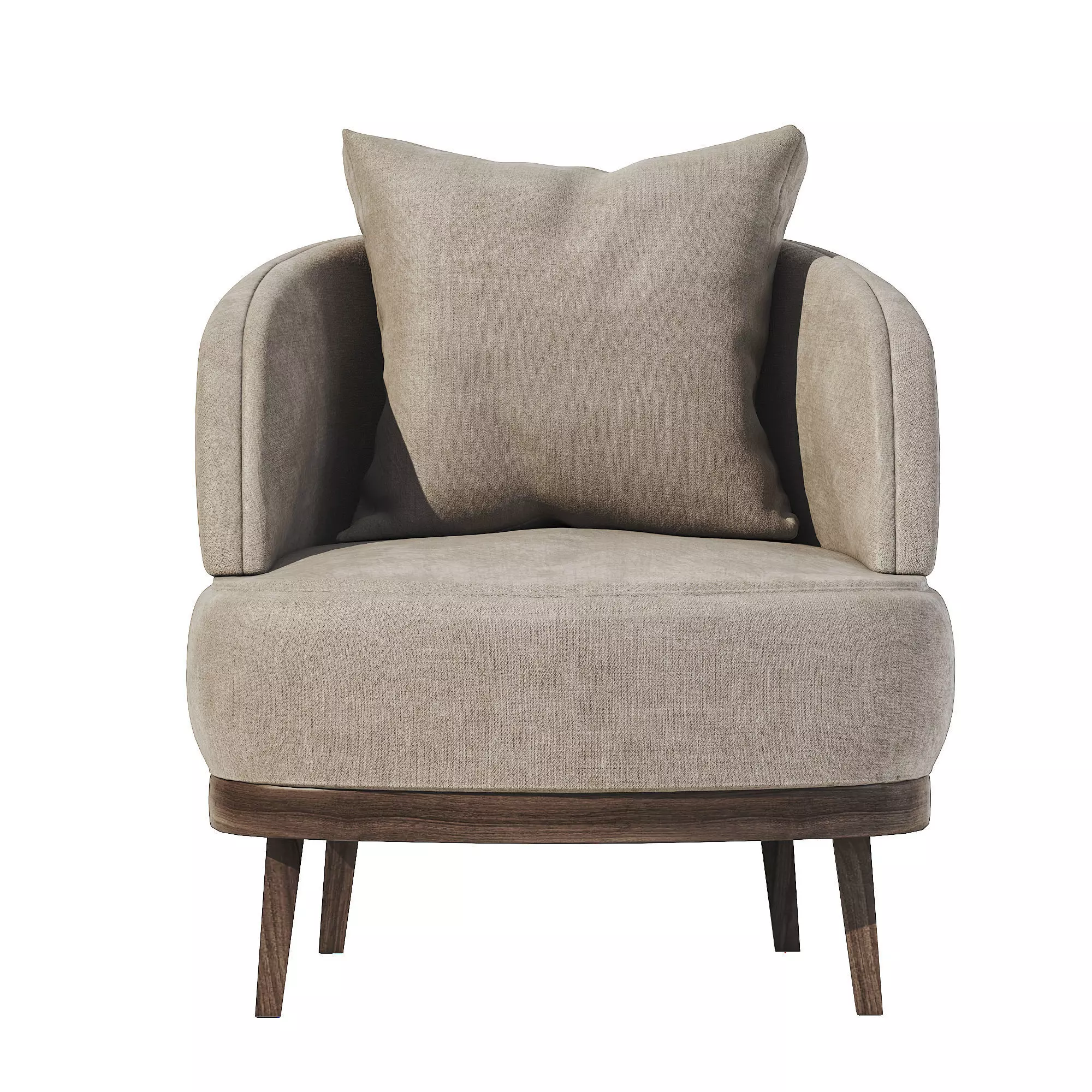 Arm chair 06 Low-poly 3D model_4