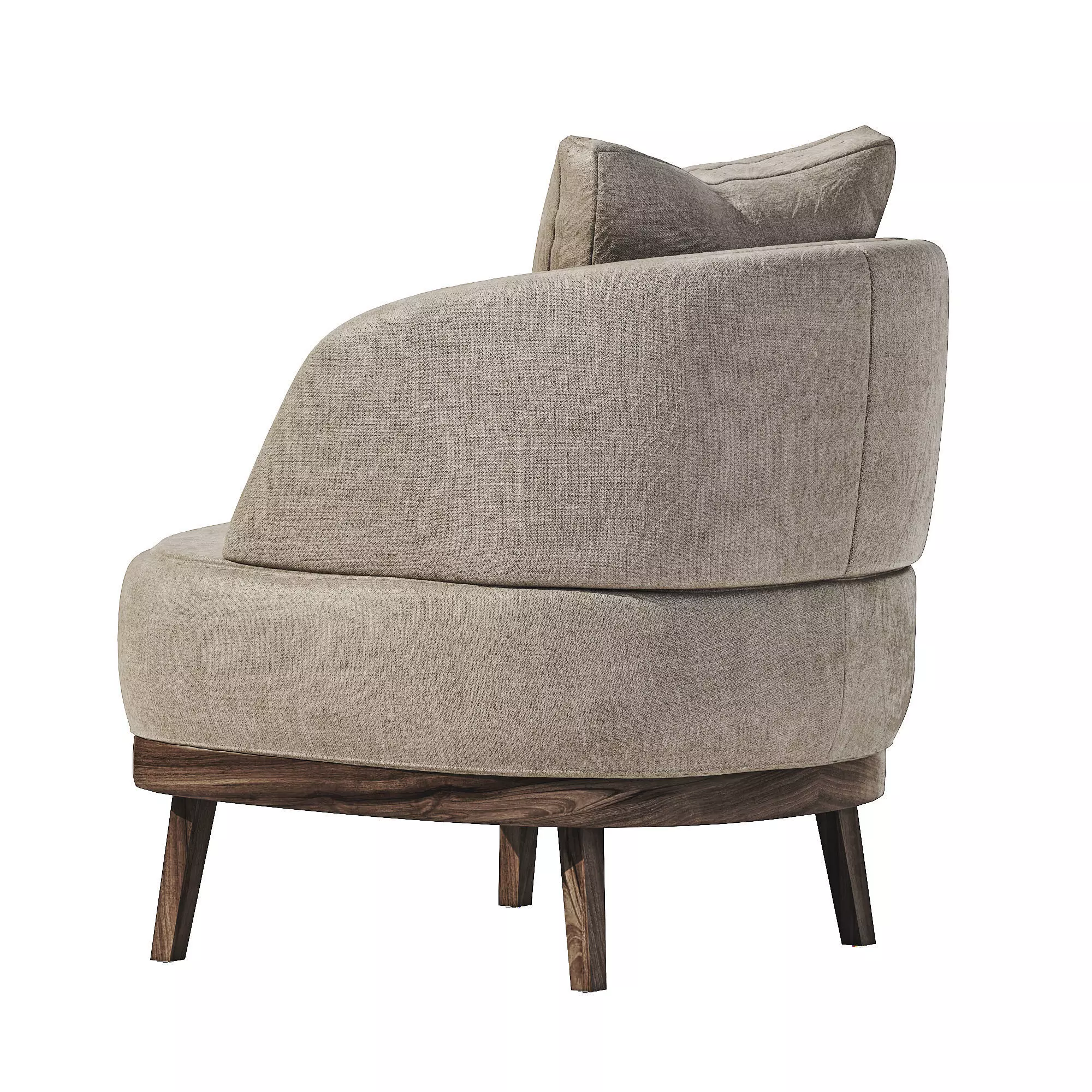 Arm chair 06 Low-poly 3D model_5