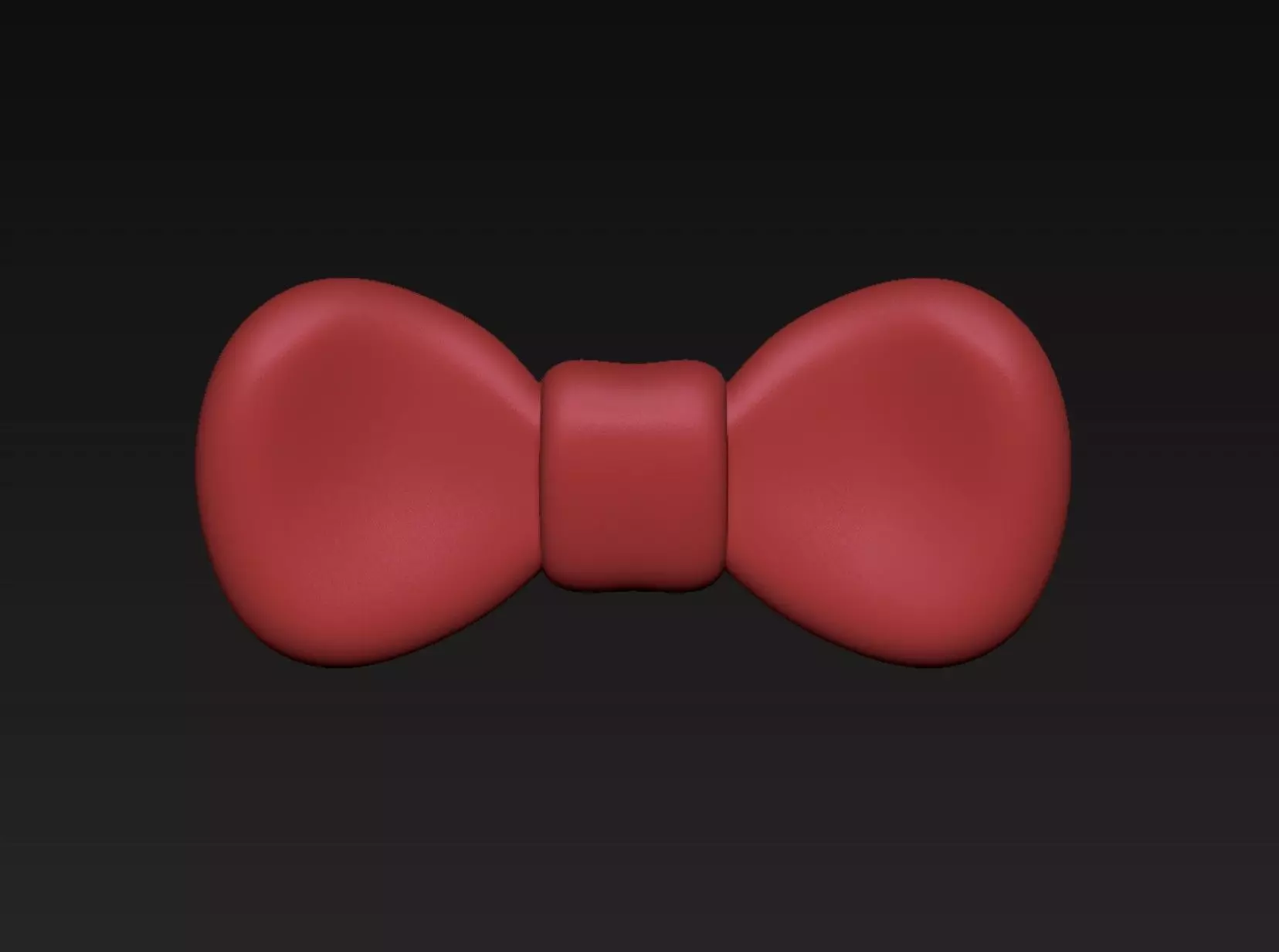 Pink Bow 3D print model_3