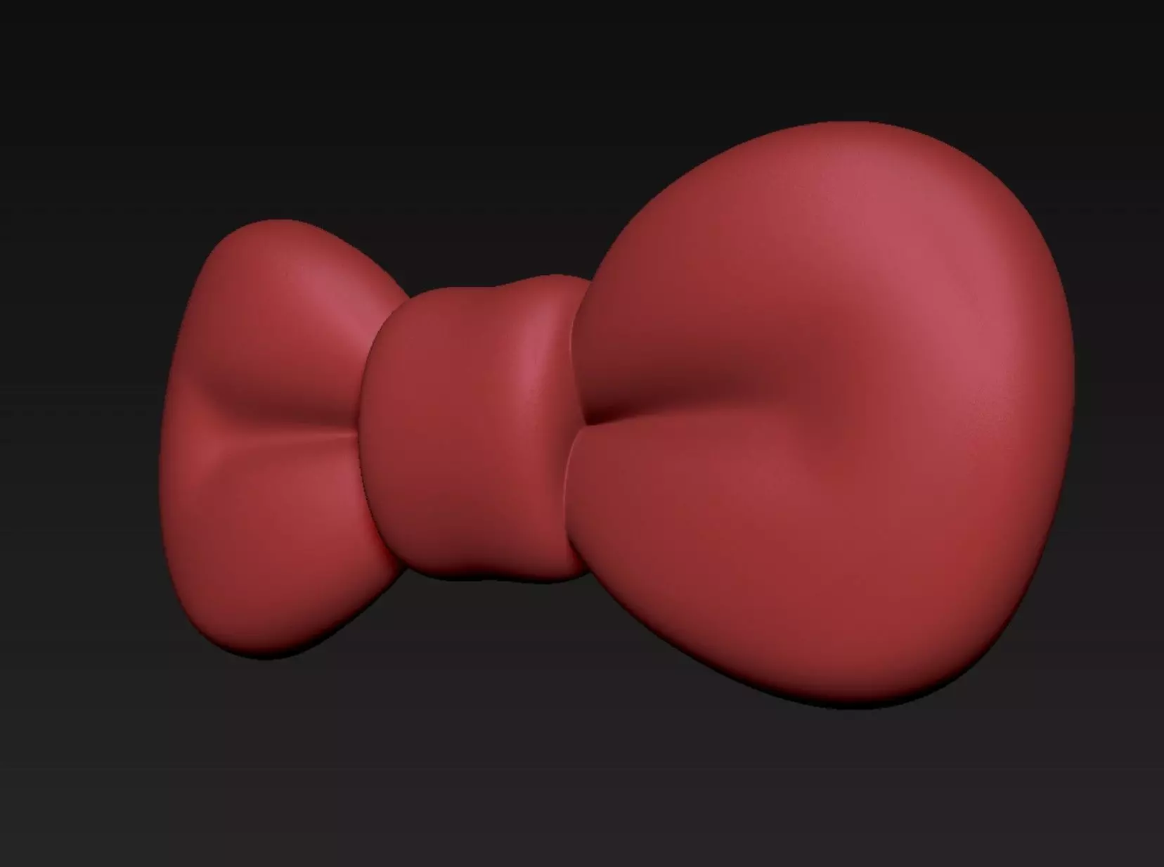 Pink Bow 3D print model_5