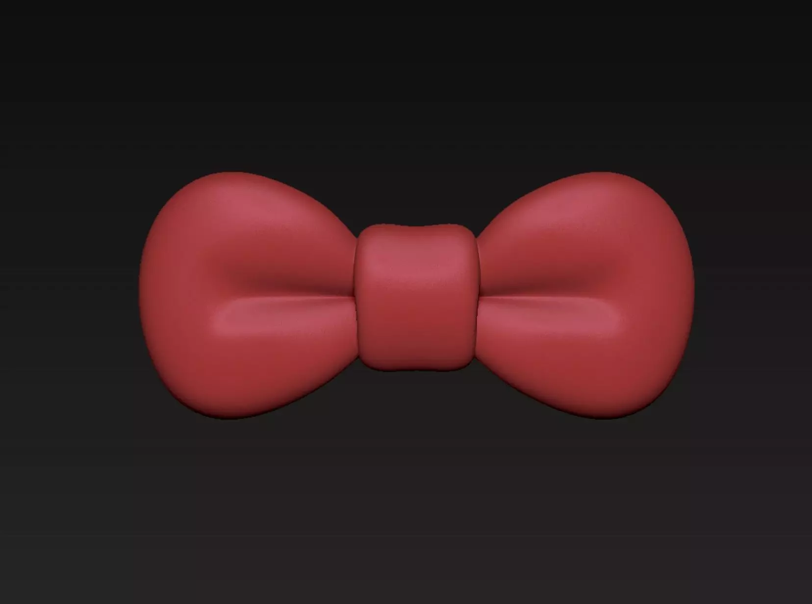Pink Bow 3D print model_1