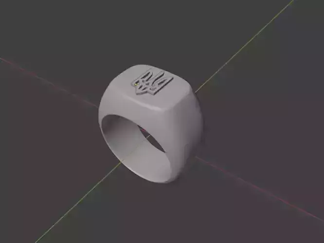 Ring coat of arms of Ukraine