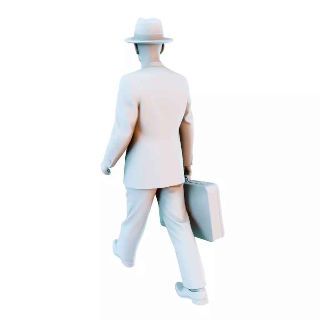 Everyday Life in the 1950s Vintage Figures Collection 3D print model_5