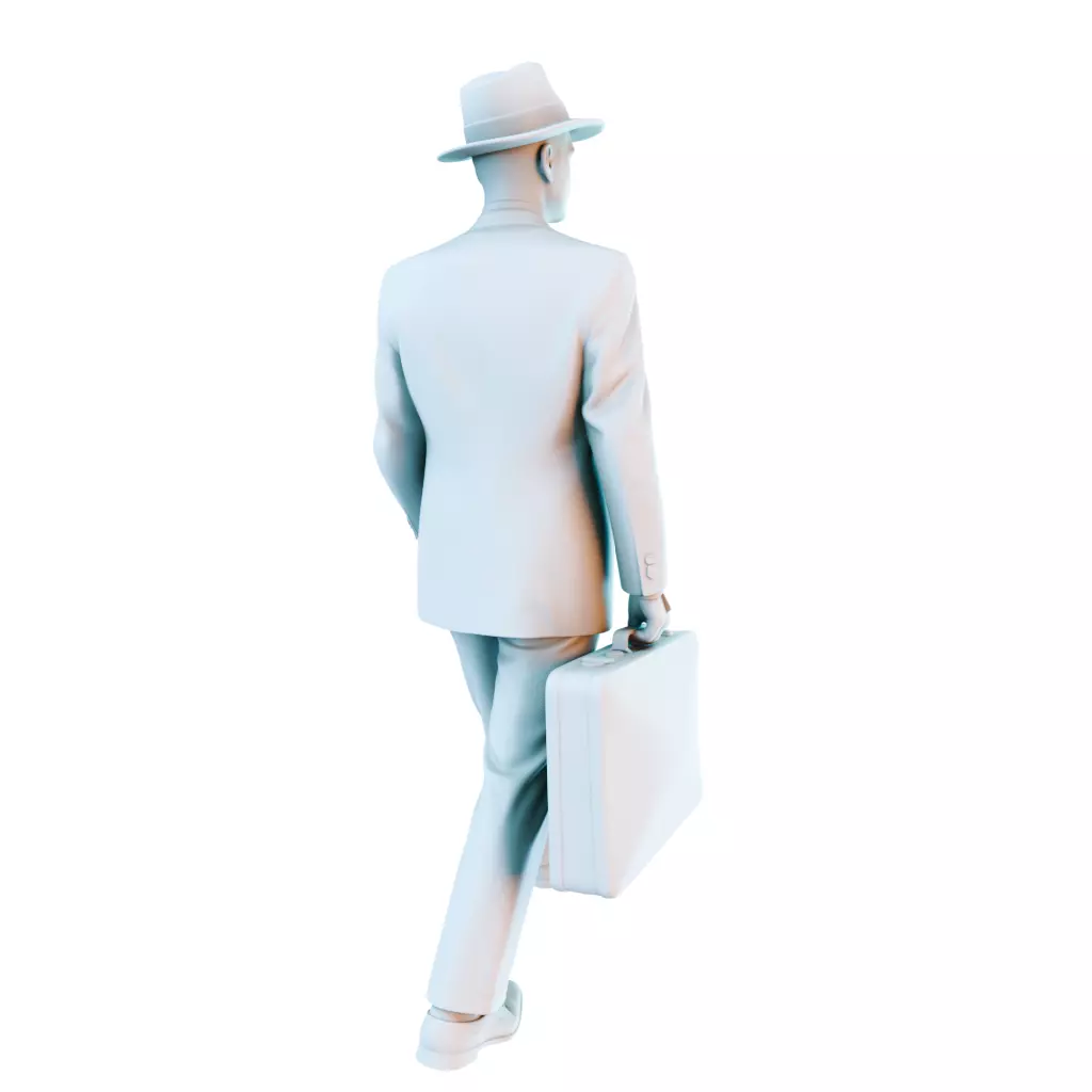 Everyday Life in the 1950s Vintage Figures Collection 3D print model_4