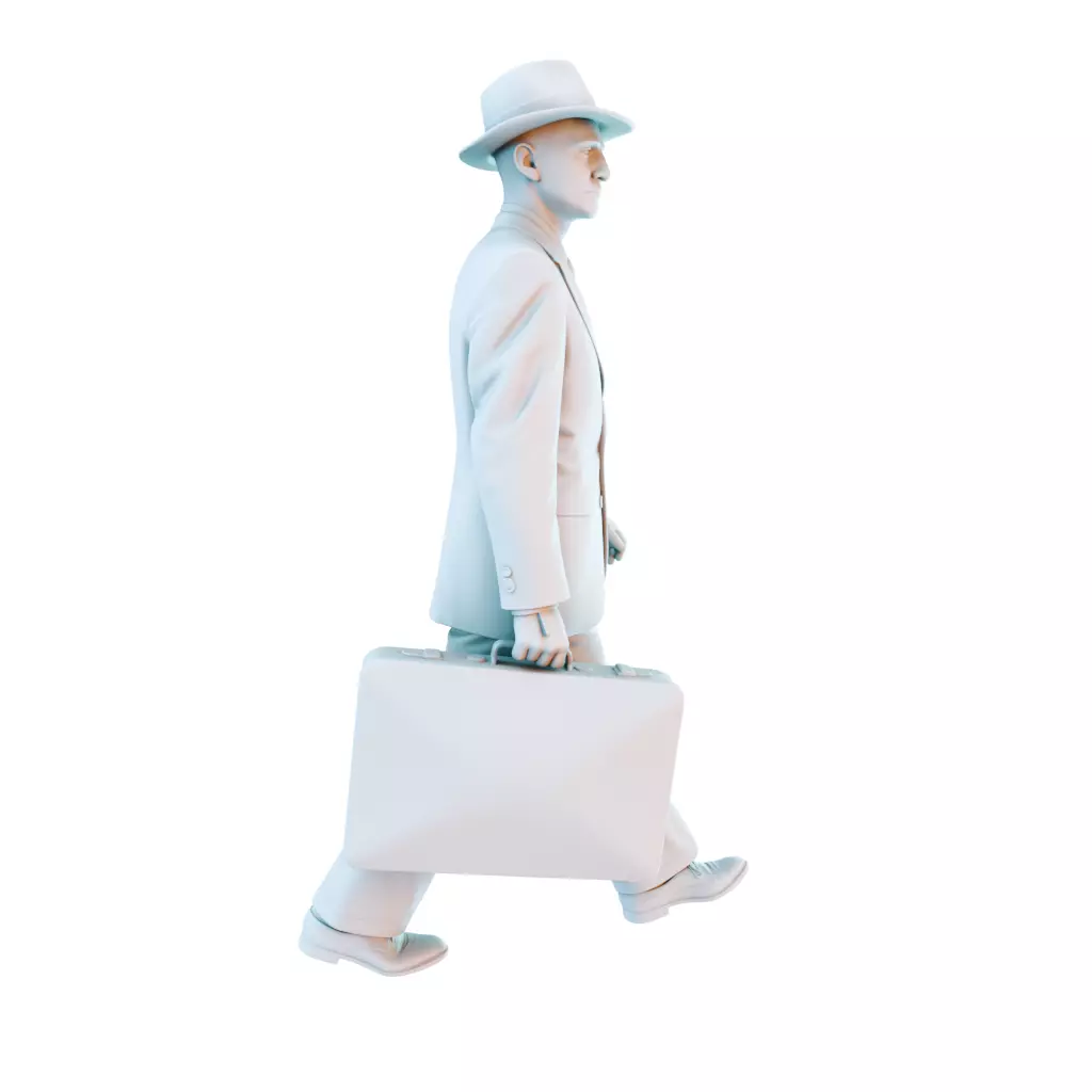 Everyday Life in the 1950s Vintage Figures Collection 3D print model_3