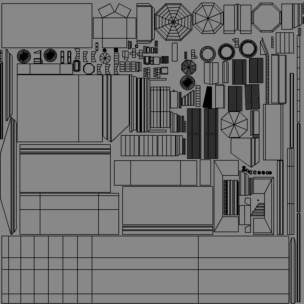 Independence Hall Low-poly 3D model_9