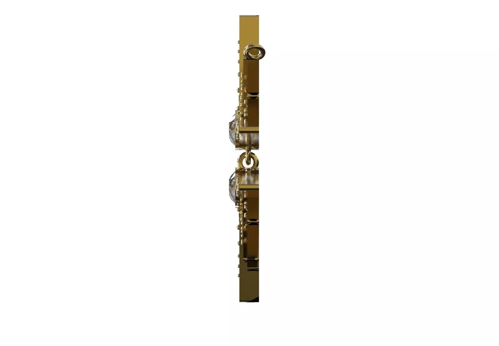 Double Sunburst Star STL 3DM Pendant jp0387 3D print model_3