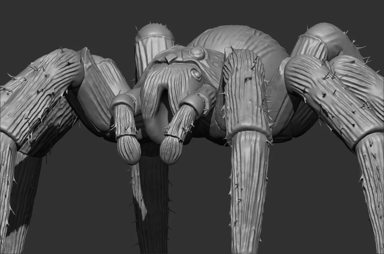 Tarantula Spider 100mm resin miniature-pre supported 3D print model_8