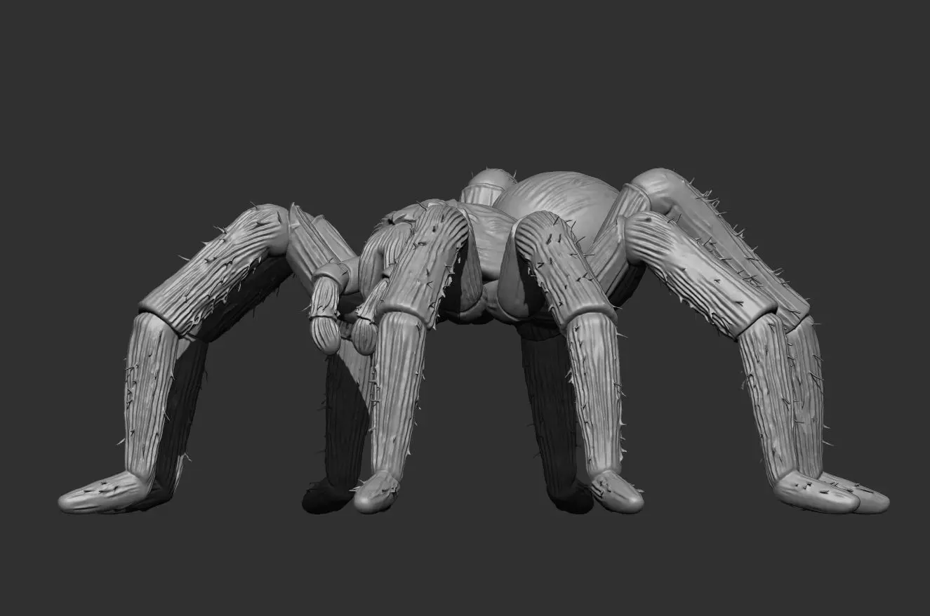 Tarantula Spider 100mm resin miniature-pre supported 3D print model_2