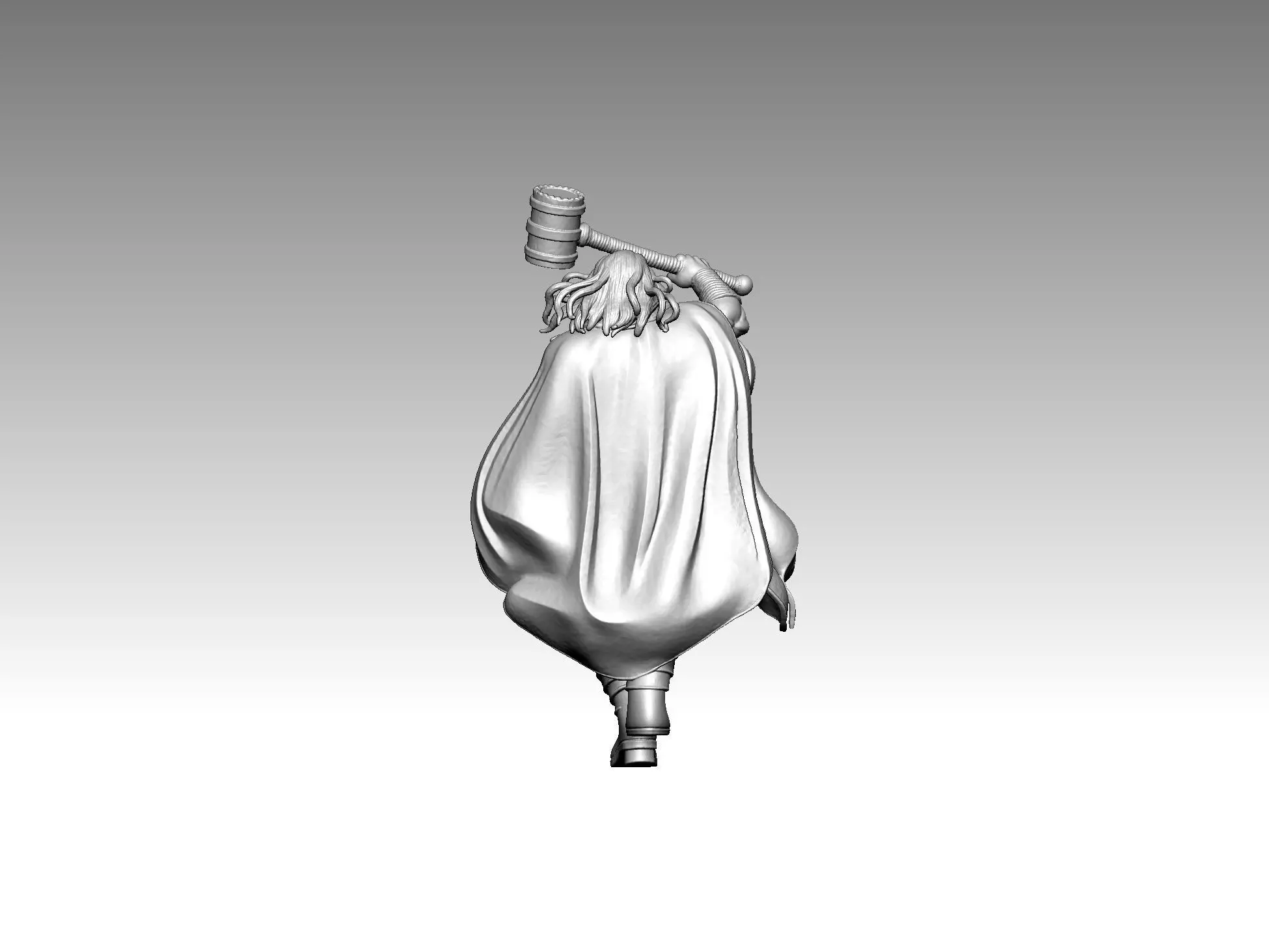  figure  Superhero  Warrior 3D print model_2