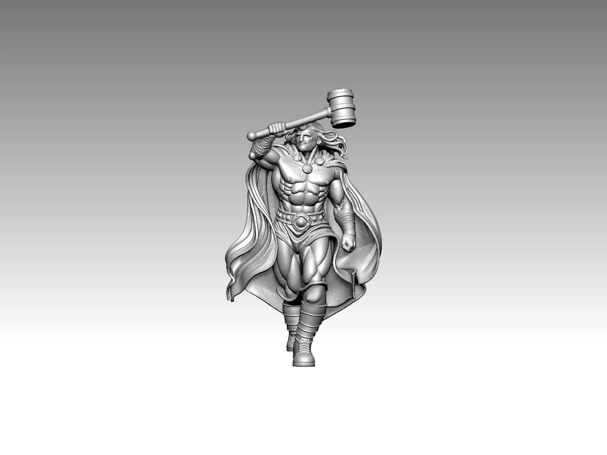  figure  Superhero  Warrior 3D print model_0