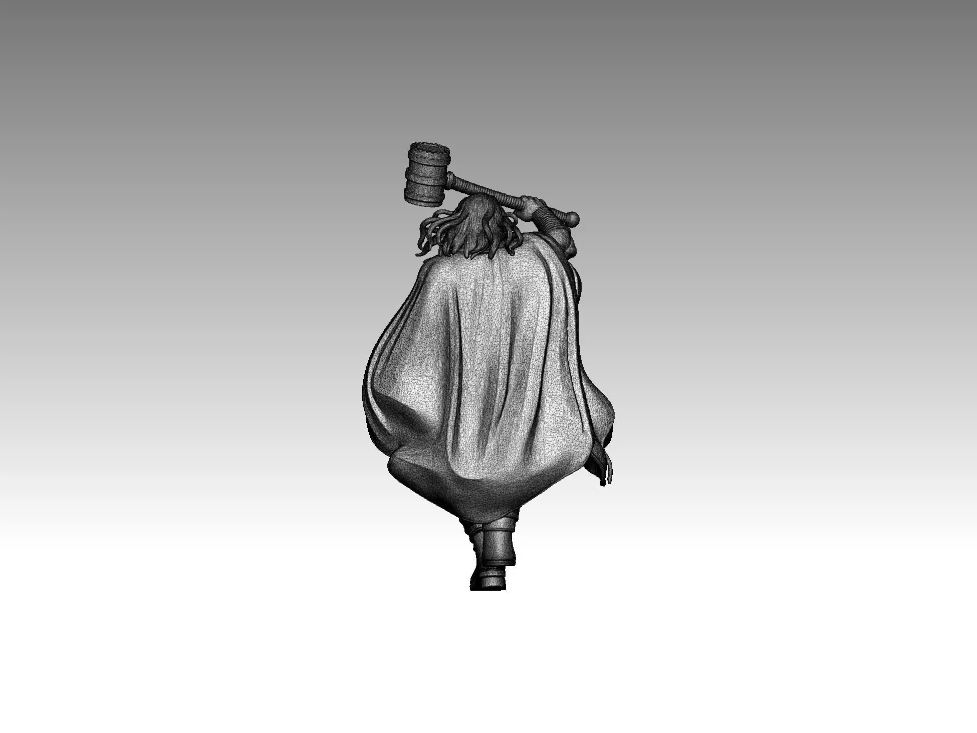  figure  Superhero  Warrior 3D print model_6