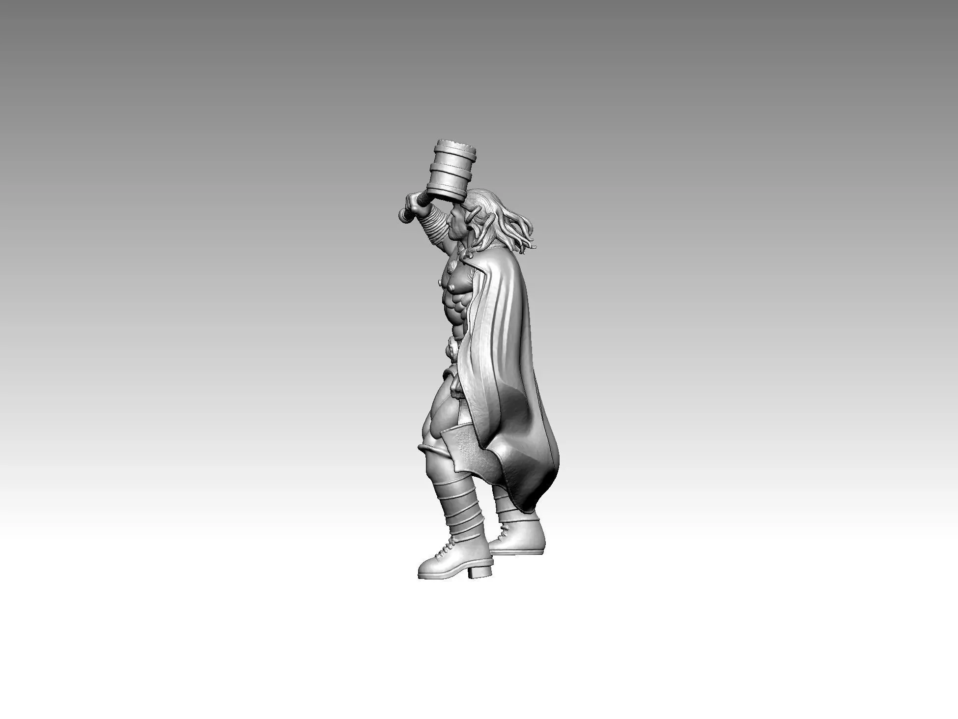  figure  Superhero  Warrior 3D print model_1