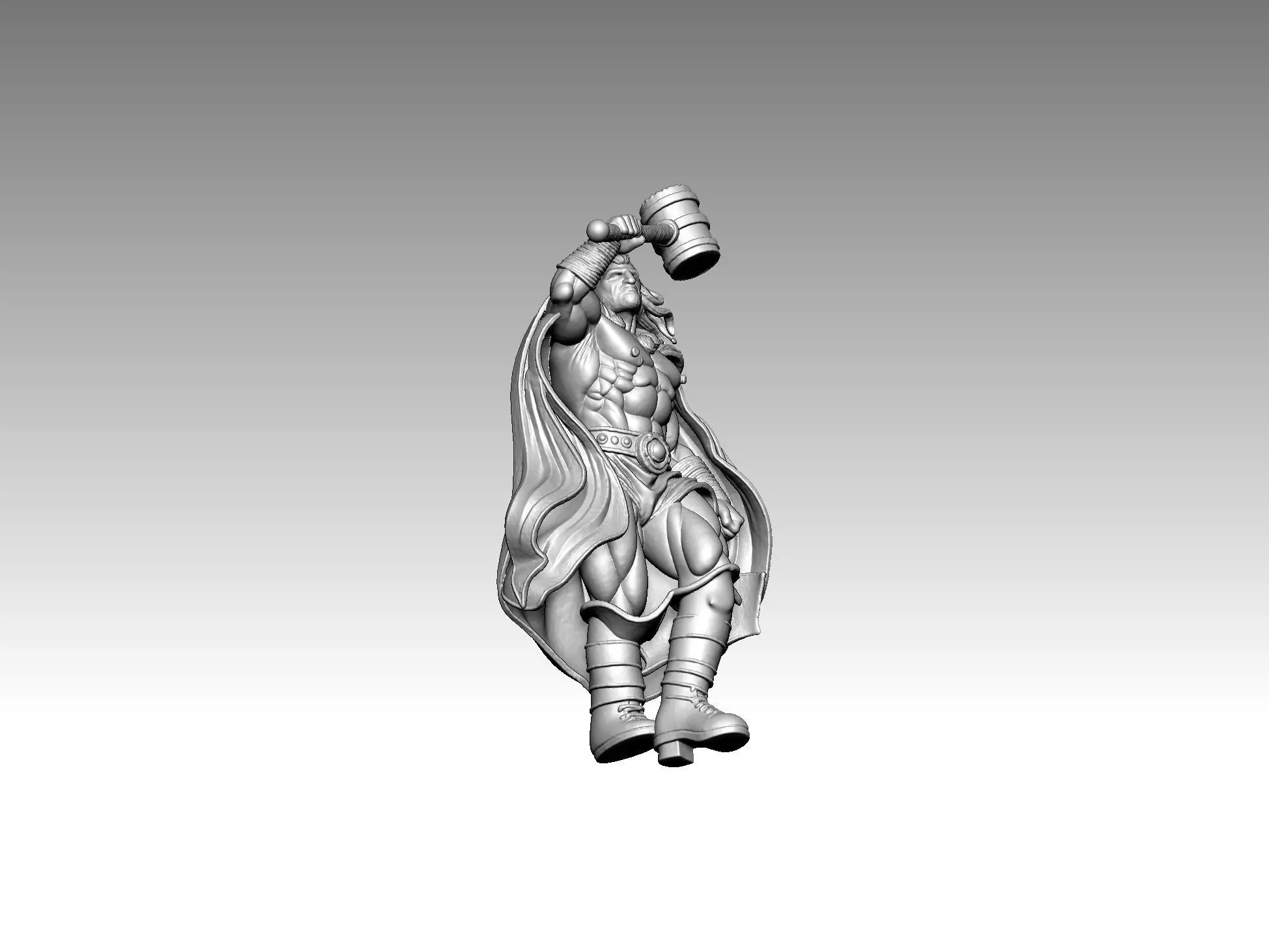  figure  Superhero  Warrior 3D print model_4