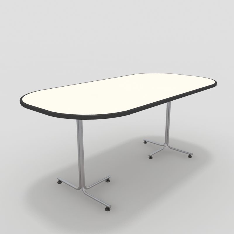 Table with Chairs 3D model_4