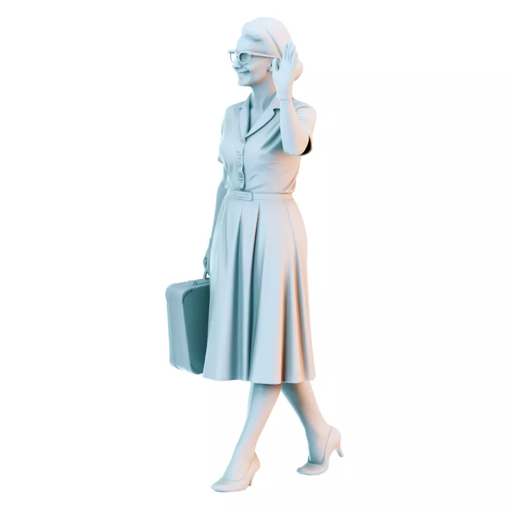Everyday Life in the 1950s Vintage Figures Collection 3D print model_6