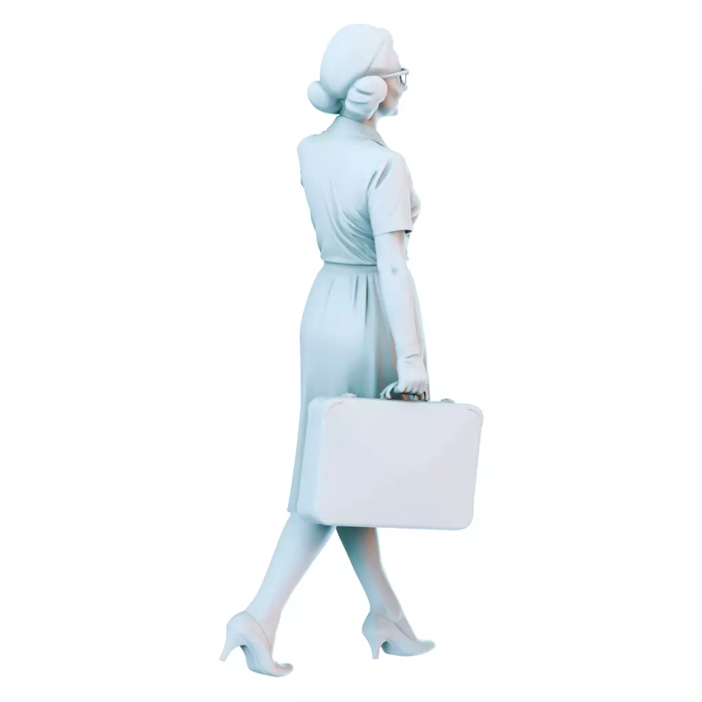 Everyday Life in the 1950s Vintage Figures Collection 3D print model_3