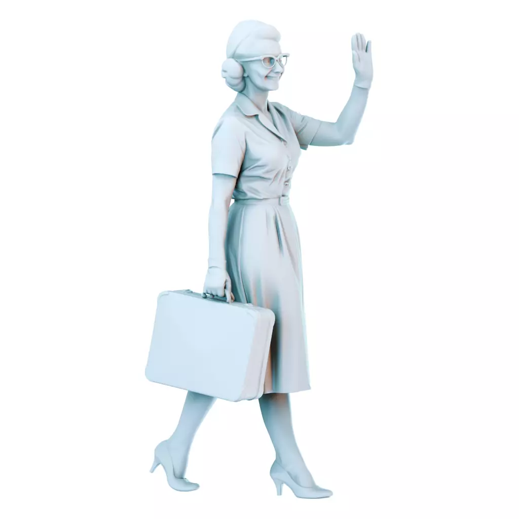 Everyday Life in the 1950s Vintage Figures Collection 3D print model_2