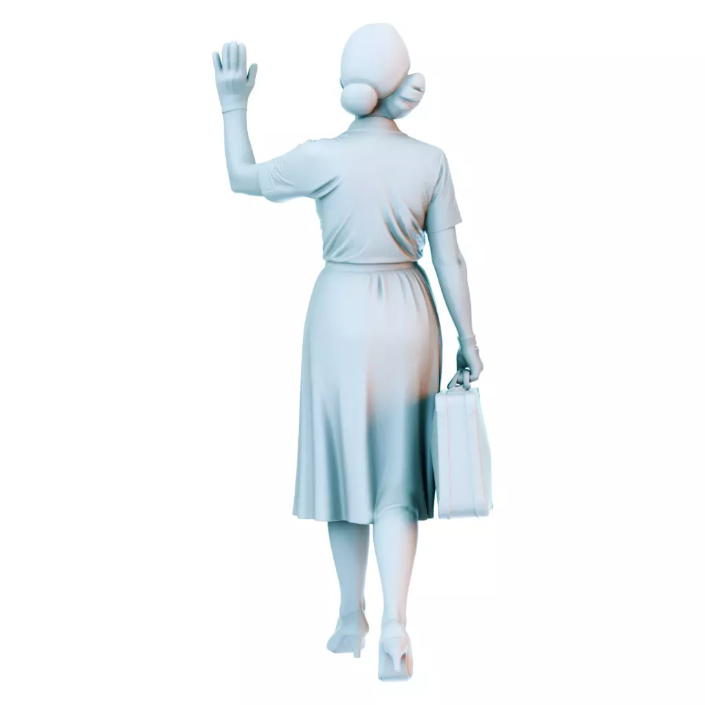 Everyday Life in the 1950s Vintage Figures Collection 3D print model_4