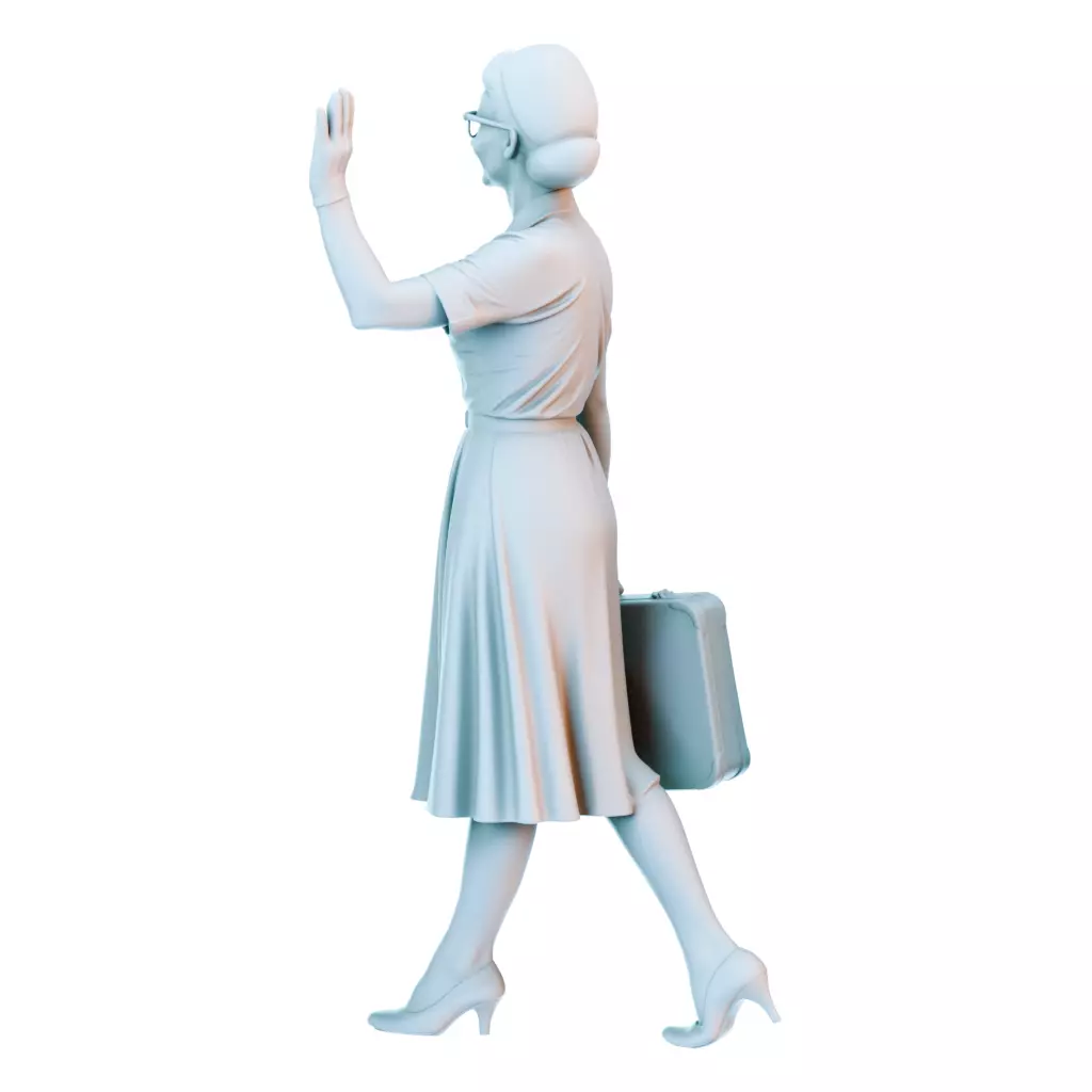 Everyday Life in the 1950s Vintage Figures Collection 3D print model_5