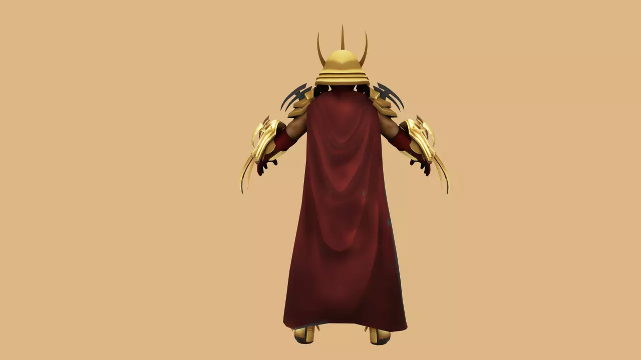 Shredder 21 Animation Low-poly 3D model_7