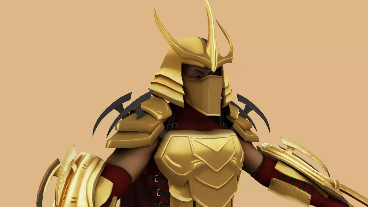 Shredder 21 Animation Low-poly 3D model_6