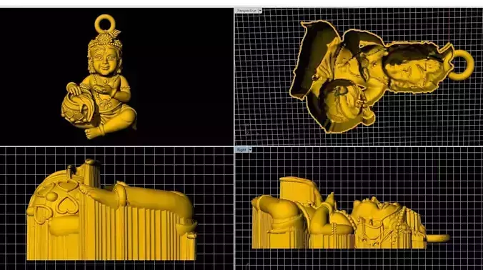 krishna locket pendent gold silver lord sri krishna