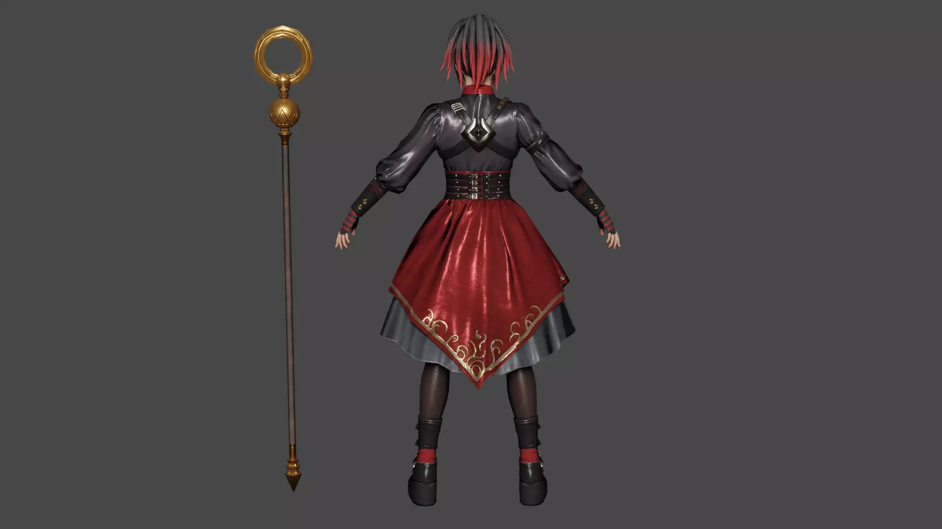 Nico Minoru Low-poly 3D model_4