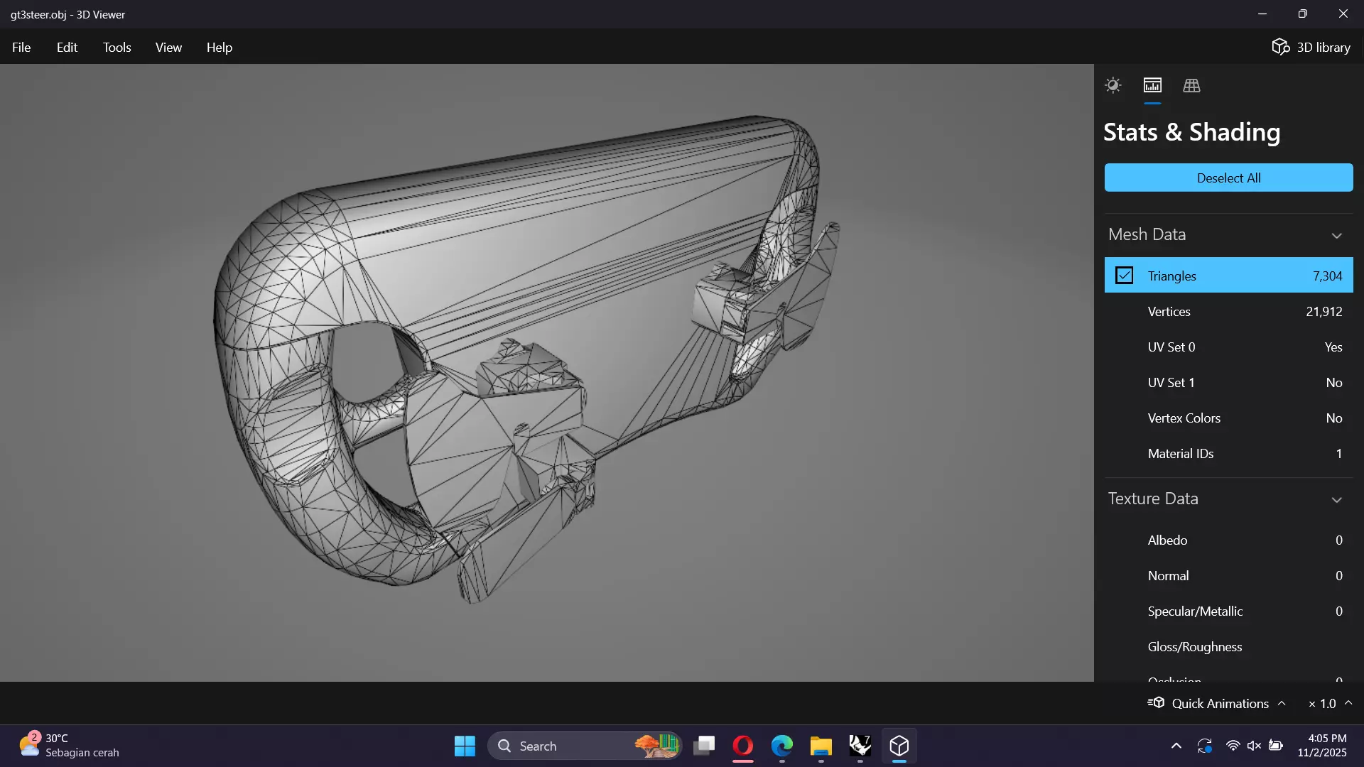 GT3 Racing Steering Wheel Low-poly 3D model_19
