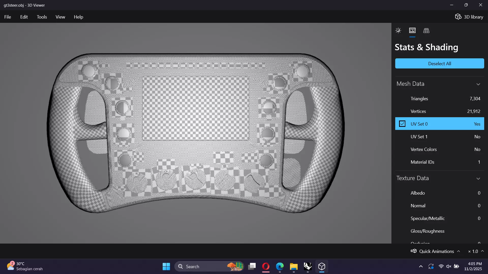 GT3 Racing Steering Wheel Low-poly 3D model_20