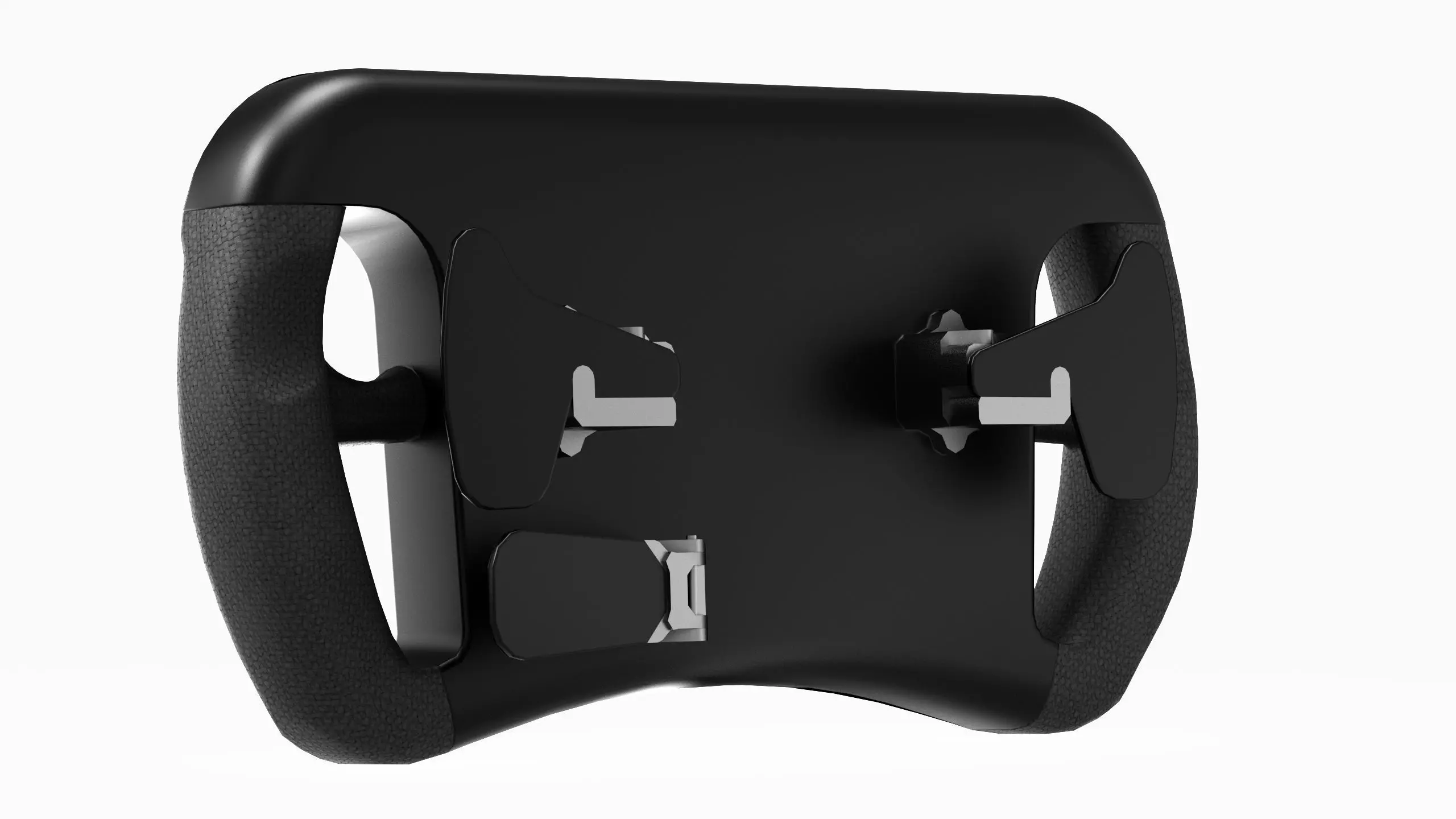 GT3 Racing Steering Wheel Low-poly 3D model_5