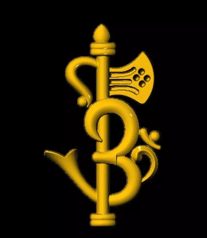 om  pendent locket gold silver  3D print model_0