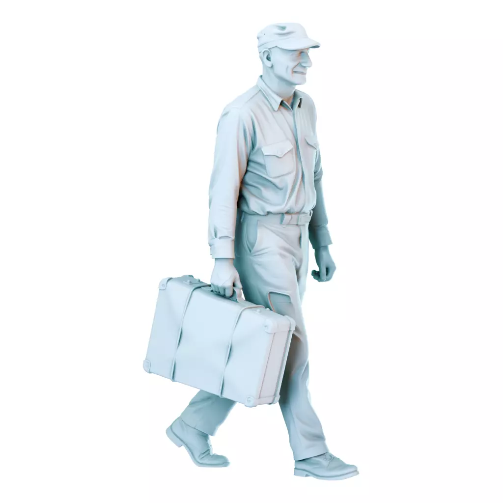 Everyday Life in the 1950s Vintage Figures Collection 3D print model_2