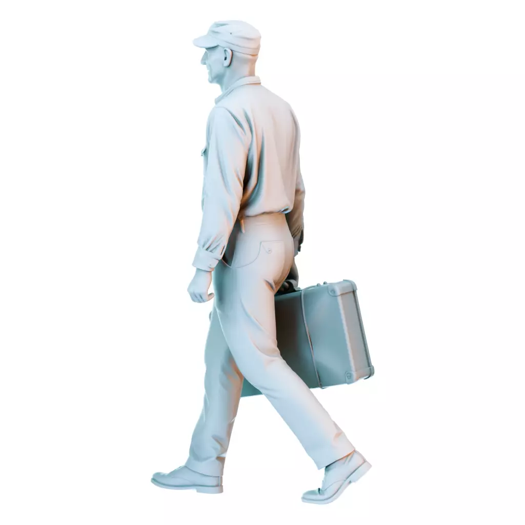 Everyday Life in the 1950s Vintage Figures Collection 3D print model_5