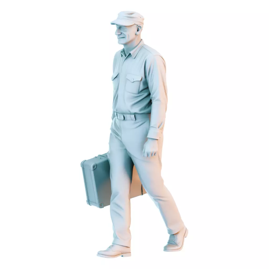 Everyday Life in the 1950s Vintage Figures Collection 3D print model_6
