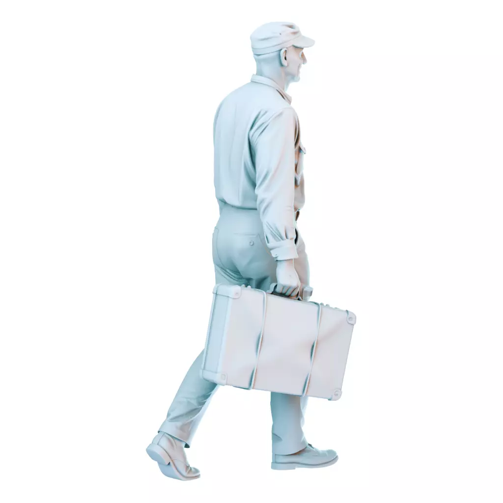 Everyday Life in the 1950s Vintage Figures Collection 3D print model_3