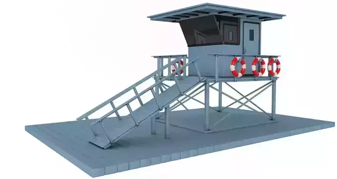 Lifeguard Station blue