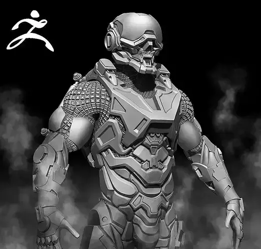 Cyber Man Zbrush 3D model
