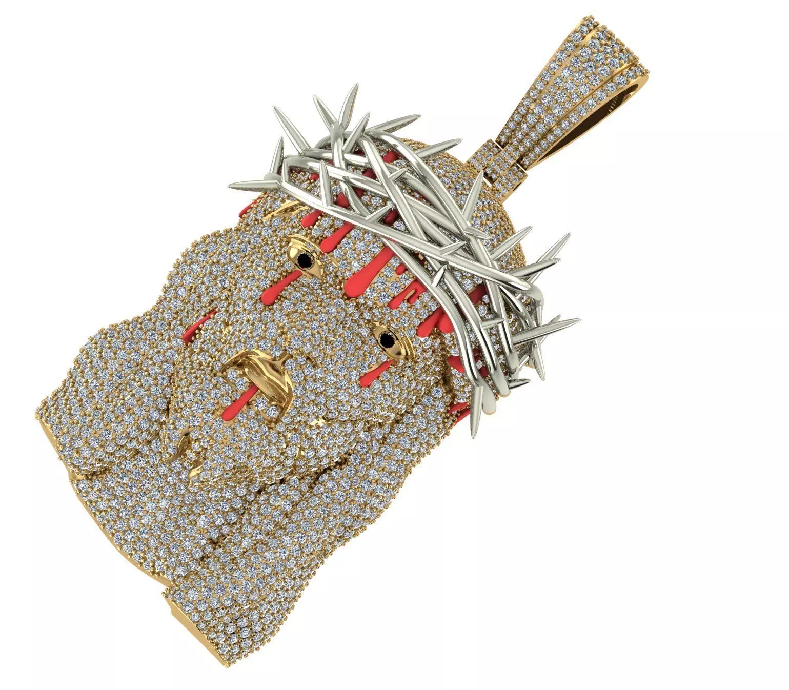 Jesus Pendant 5 3D print model 3D print model_1