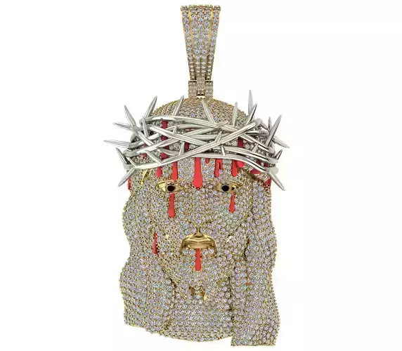 Jesus Pendant 5 3D print model