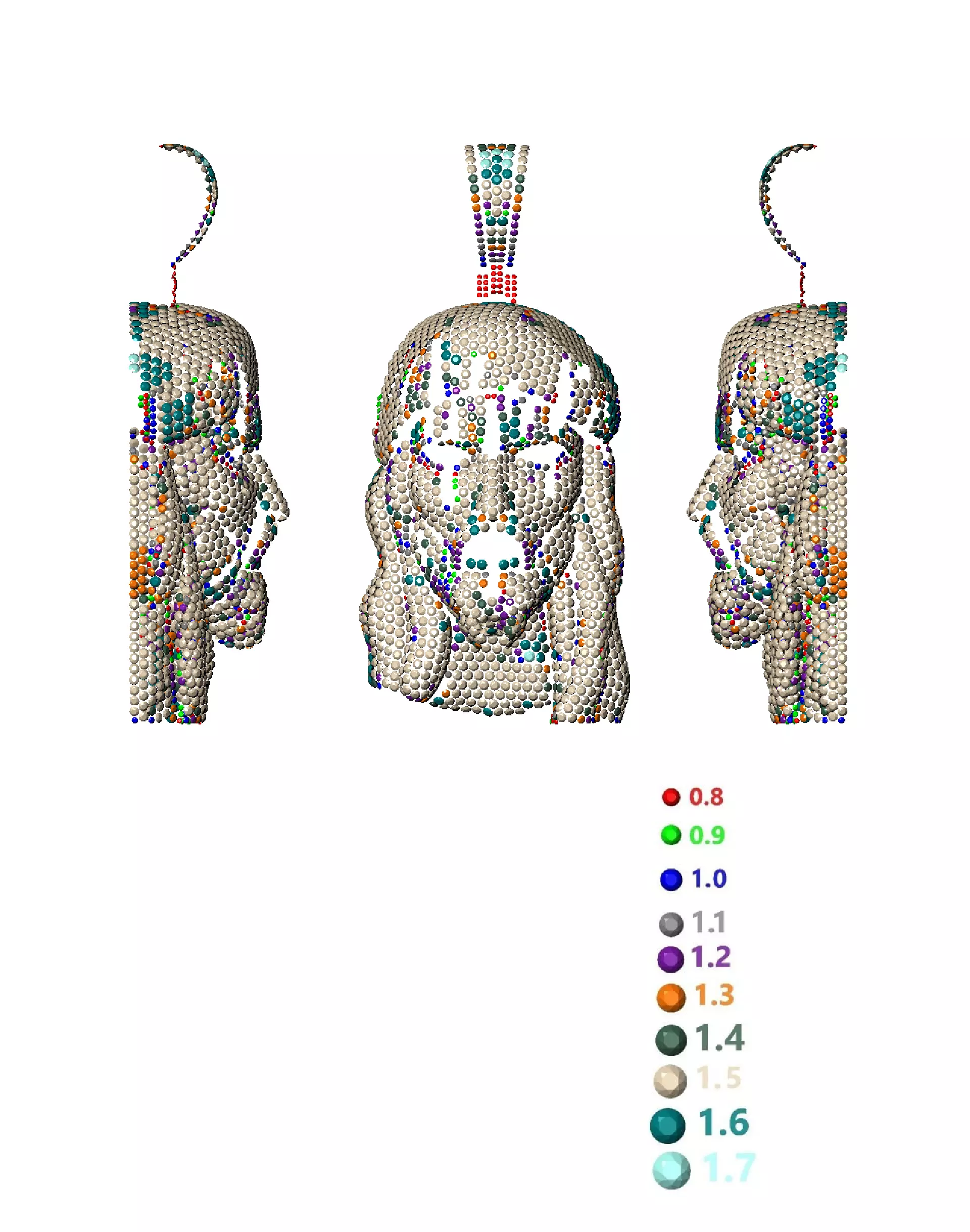 Jesus Pendant 5 3D print model 3D print model_9