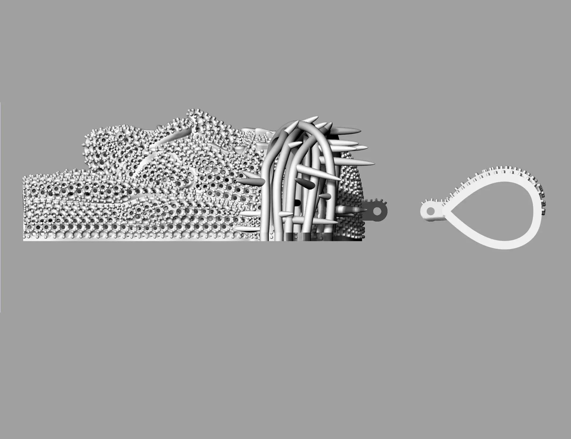 Jesus Pendant 5 3D print model 3D print model_12