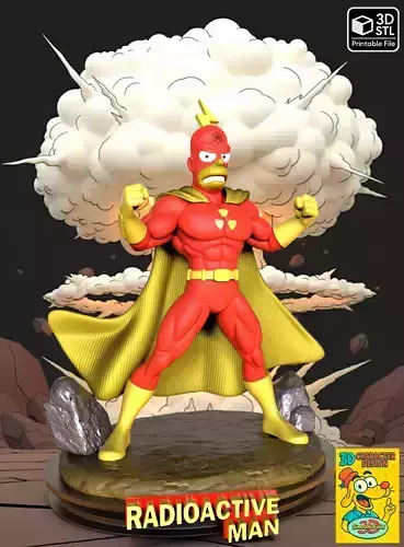 Hombre Radioactivo los simpsons 3D print model