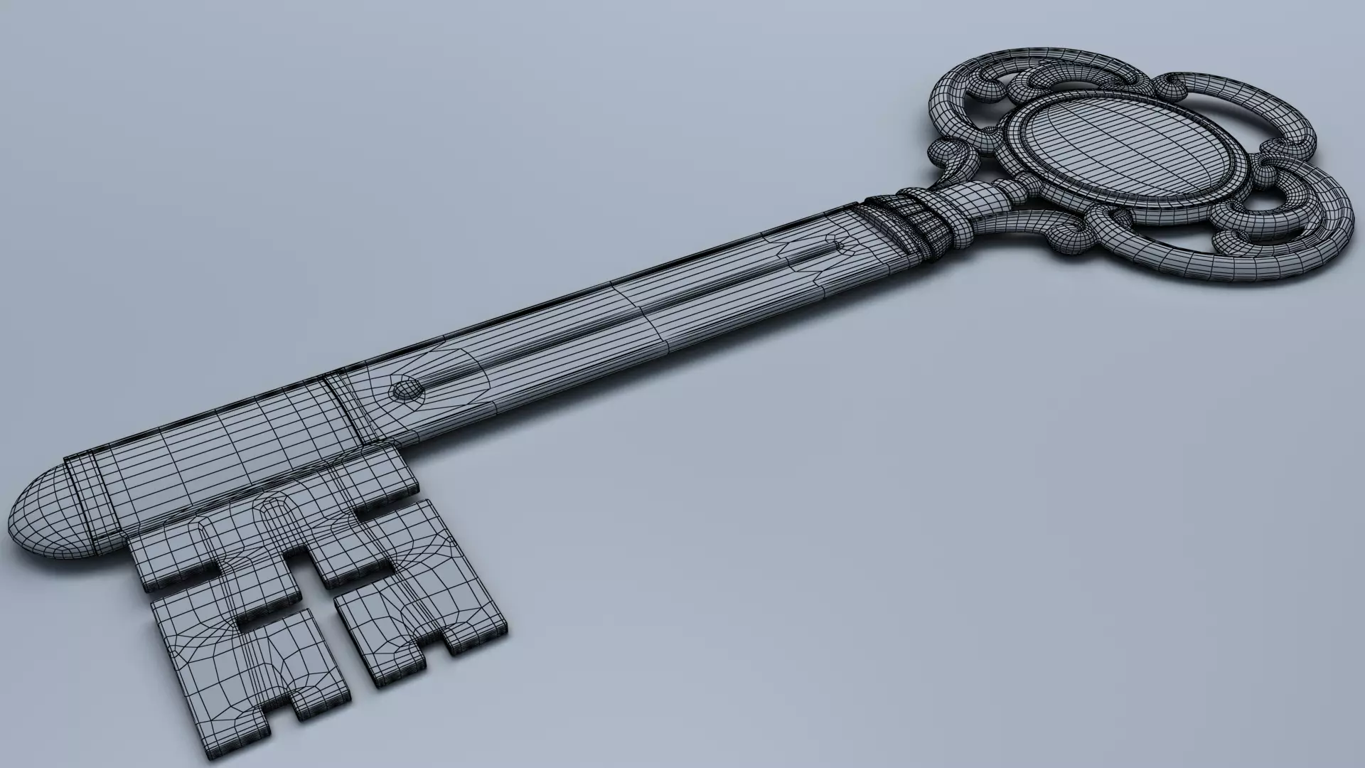 Antique Room Thermometer Iron Rust 3D model_1