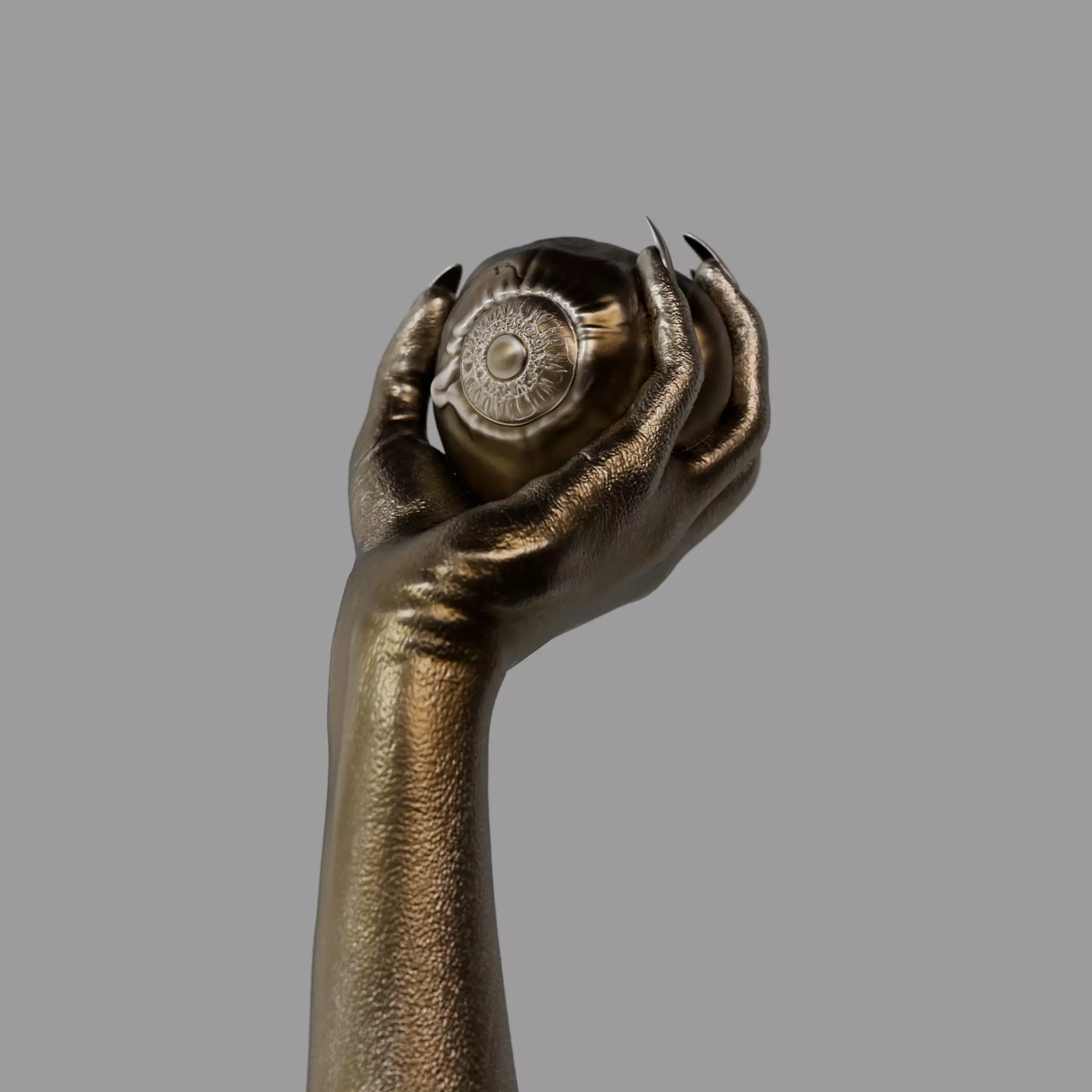 Halloween Eyeball Trophy 3D print model_2