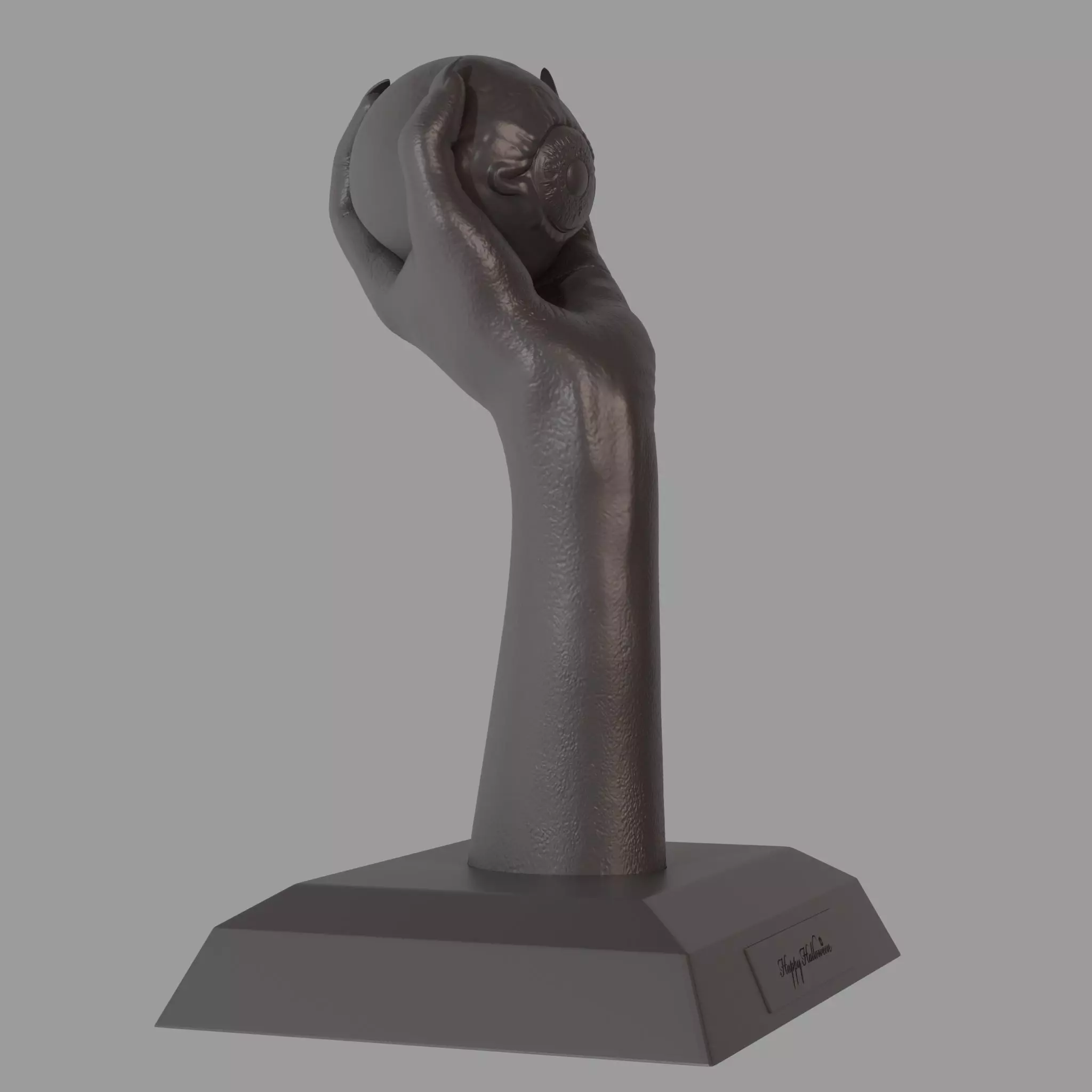 Halloween Eyeball Trophy 3D print model_5