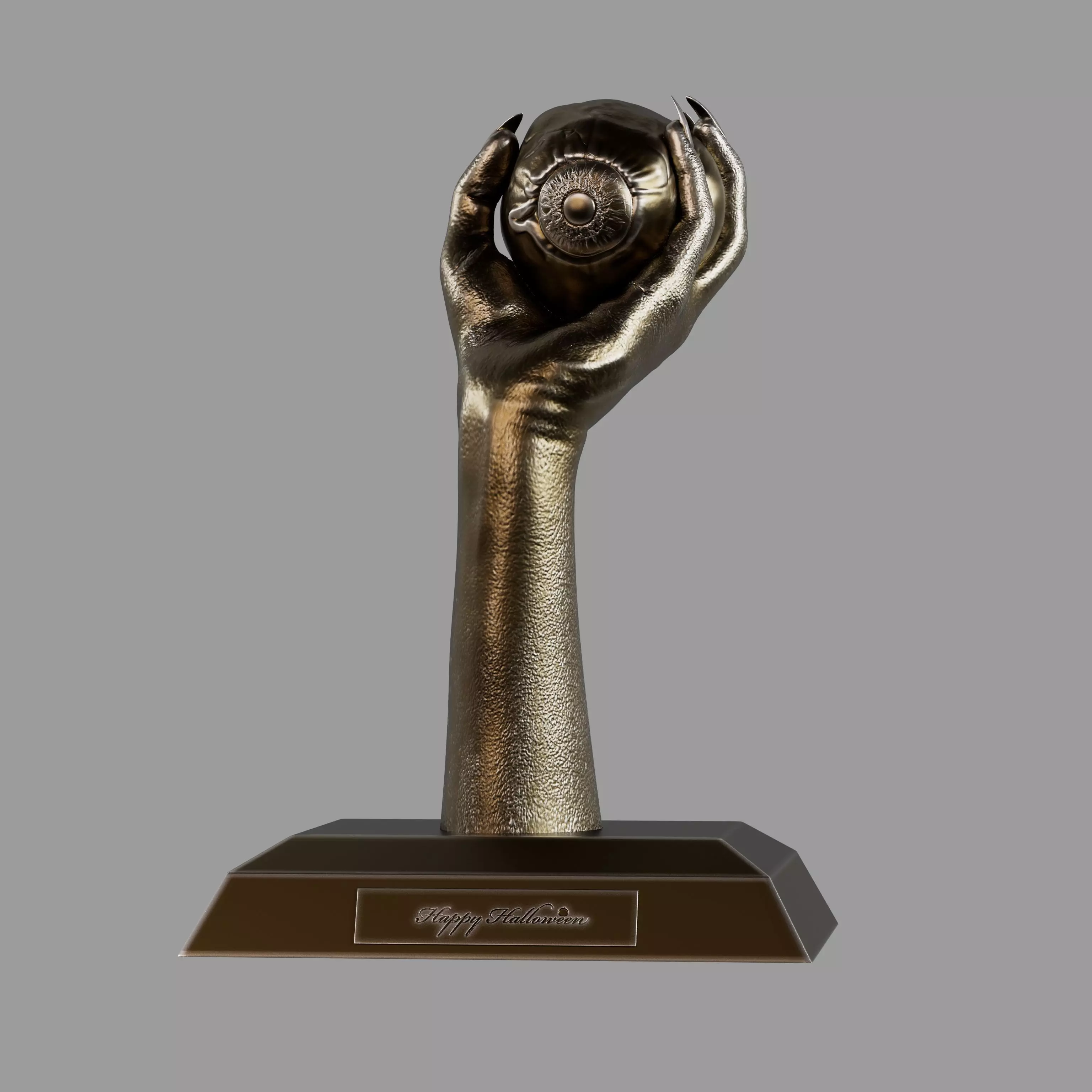 Halloween Eyeball Trophy 3D print model_0