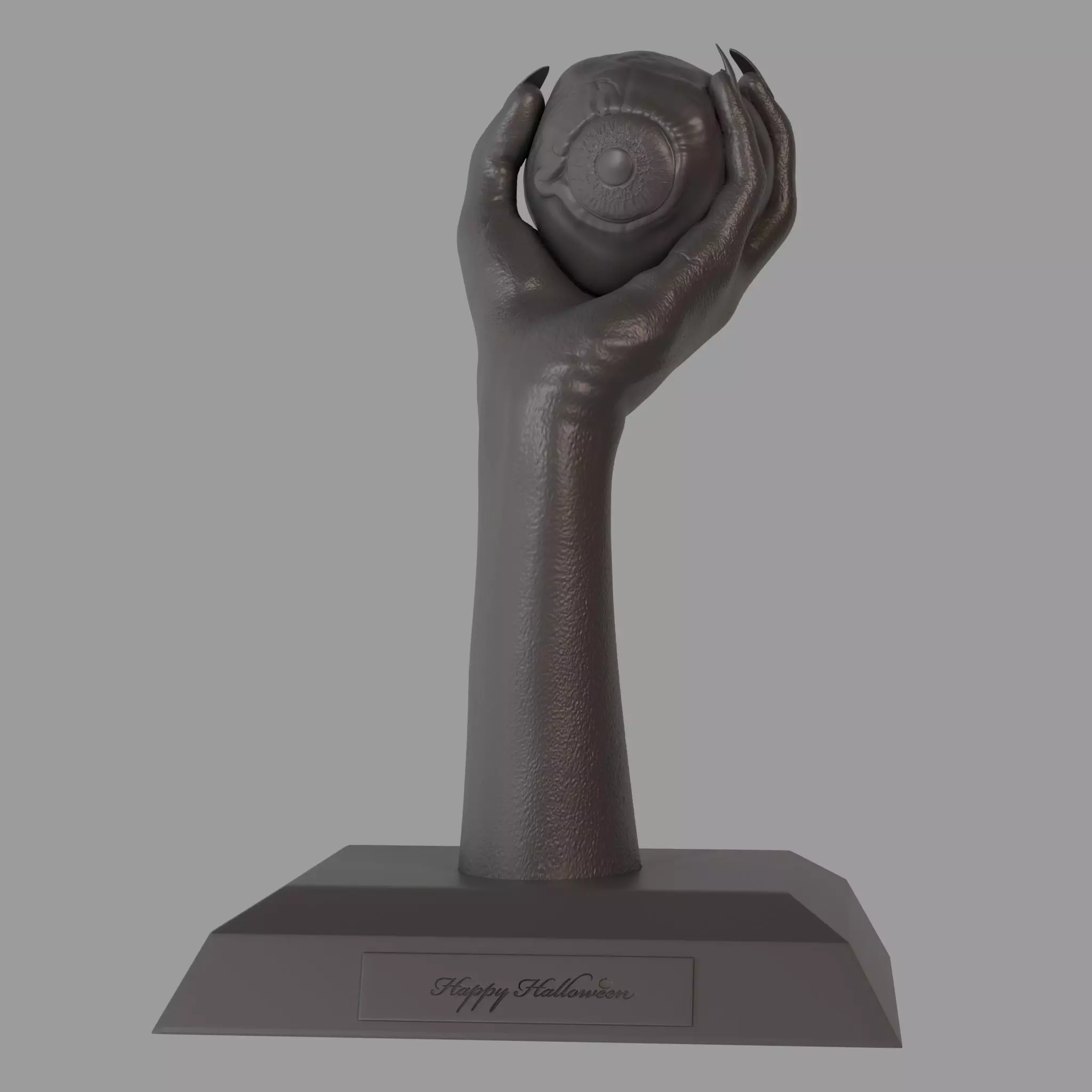 Halloween Eyeball Trophy 3D print model_4