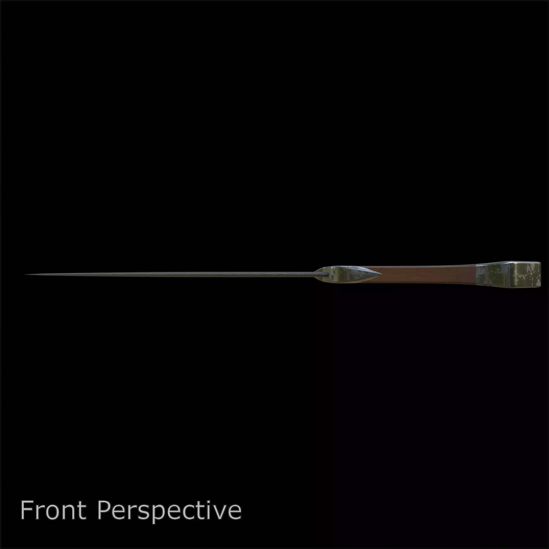 Knife Series 01 PBR 4K Damascus Steel 3D model_2