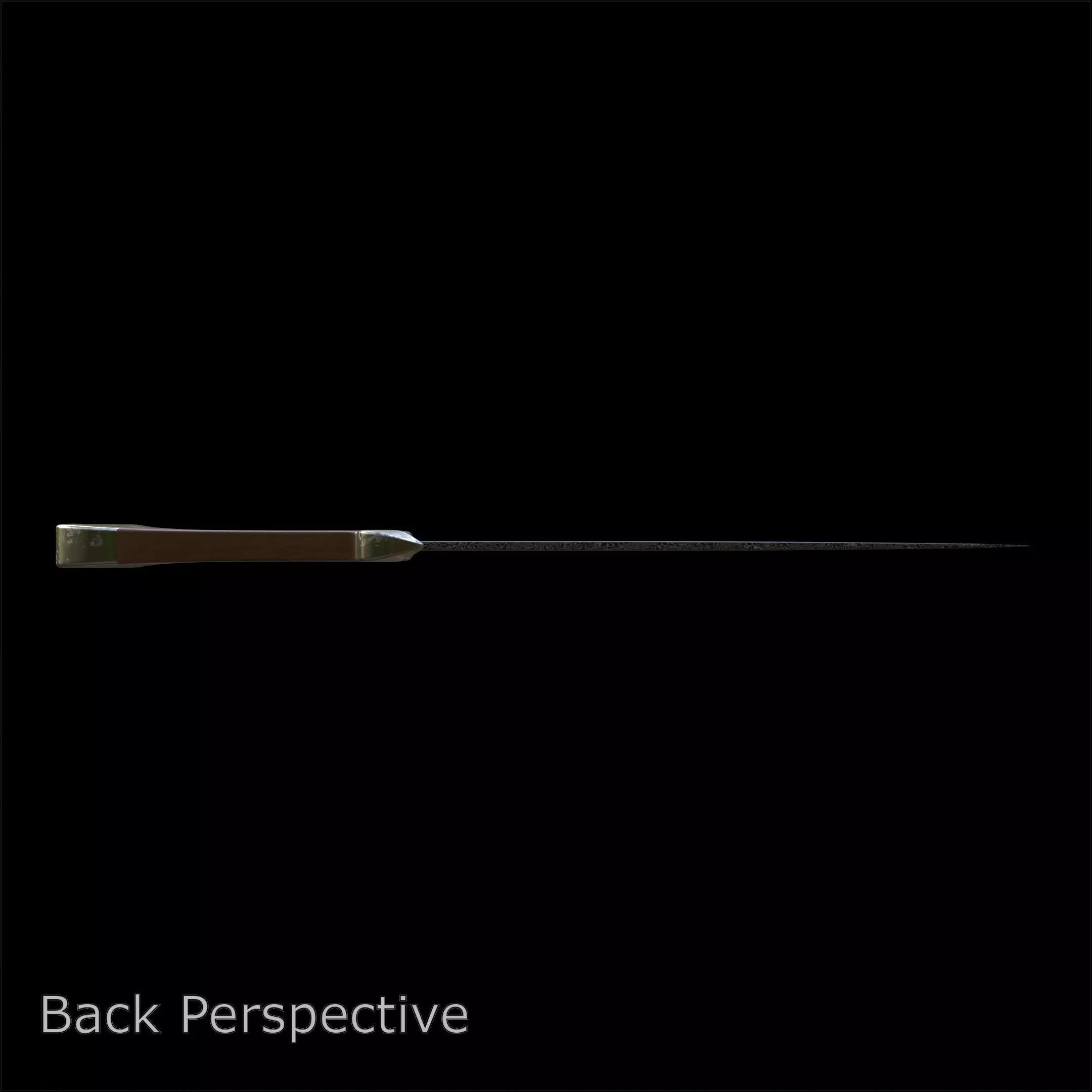 Knife Series 01 PBR 4K Damascus Steel 3D model_3